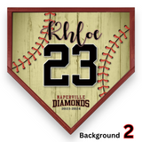 Softball Custom Name & Logo Printed Home Plate