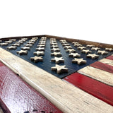 Handmade Rustic Wooden American Flag