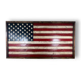 Handmade Rustic Wooden American Flag