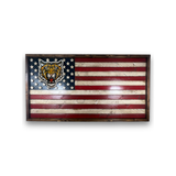 Handmade Rustic Wooden American Flag